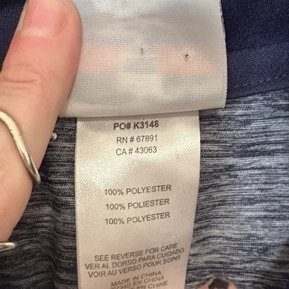 🏔️🐴NFL Denver Broncos Youth Dark Gray Quarter-Zip Jersey XL 14-16 - Picture 5 of 5